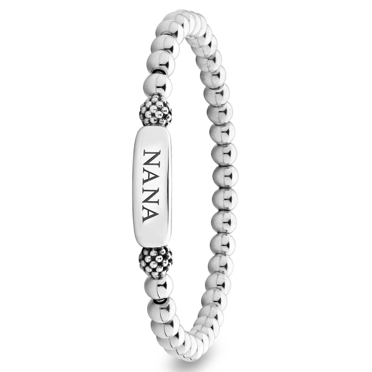Side view of Nana Stretch Bead Bracelet