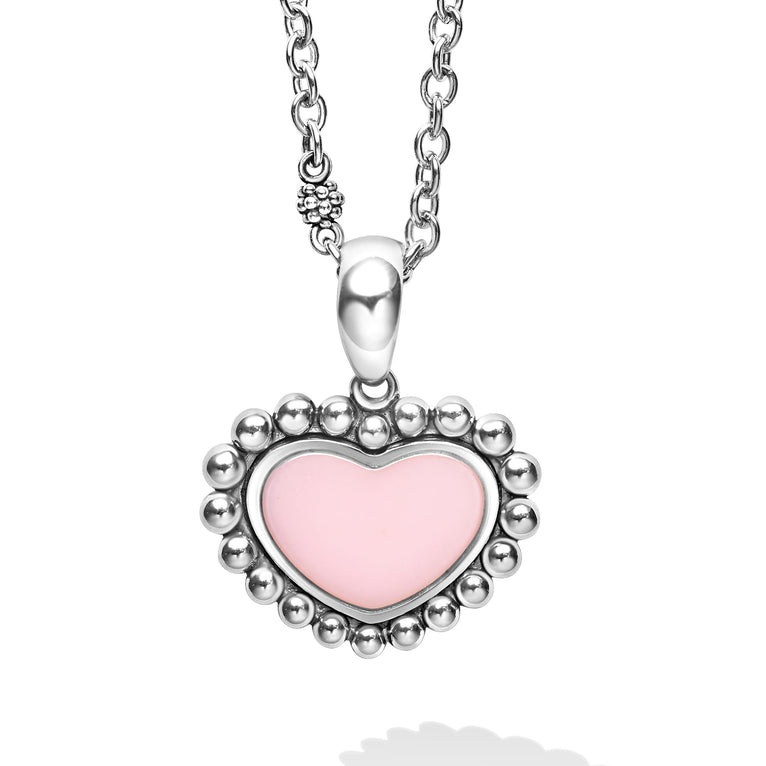 Pink Ceramic Heart pendant