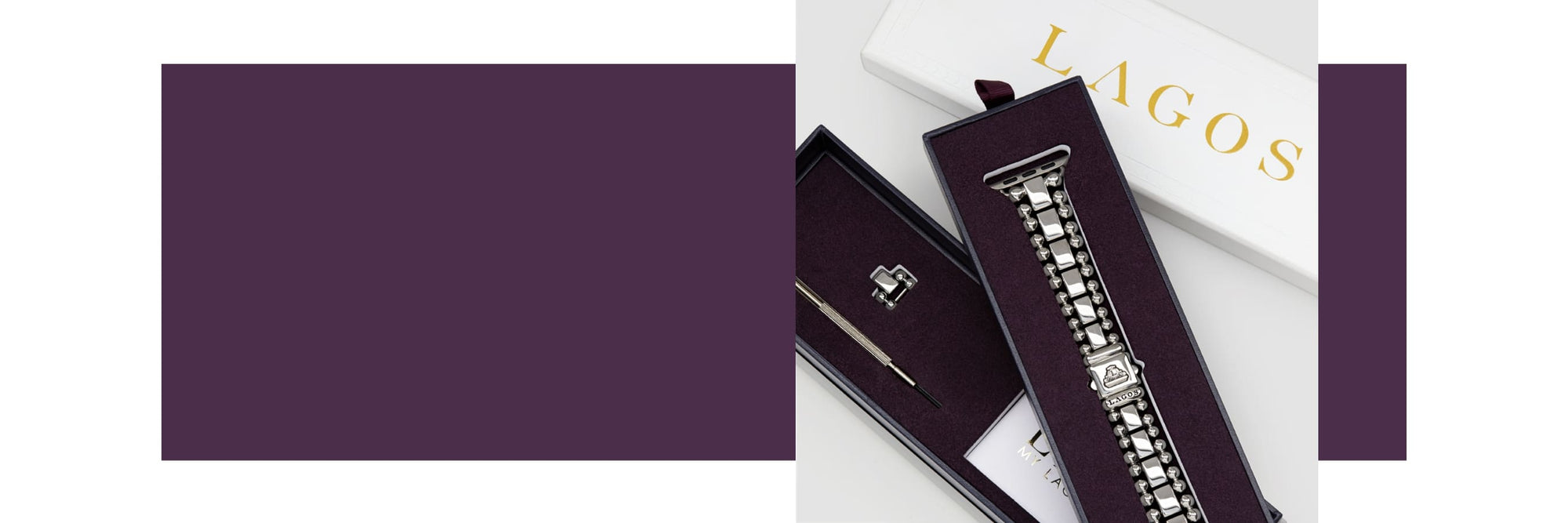 Smart Caviar watch band in a gift box